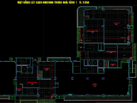 File AUTOCAD Biện pháp thi công ốp lát căn hộ chung cư