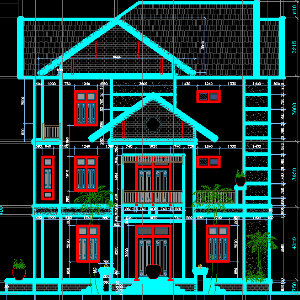 File Autocad Biệt Thự (Kiến Trúc+Nội Thất+Chi Tiết Tất Cả) Phối CẢnh Ctrình