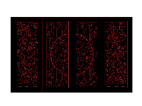 File autocad cổng cnc 4 cánh cắt plasma