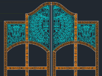 File autocad hoa văn cổng cnc laser đẹp