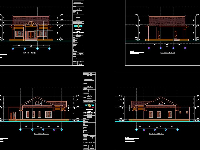 File Autocad Kiến trúc nhà ở cấp 4 kích thước 12x13.6m