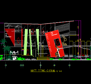 File autocad kiến trúc quán cafe đẹp miễn chê