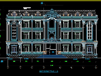 File autocad kiến trúc Trụ sở 3 tầng 14.7x27.3m