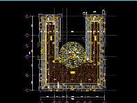 File autocad mặt bằng Biệt thự 4 tầng 16.5x19.1m