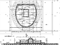 File Autocad mẫu thiết kế chi tiết đài phun nước