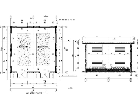 File Autocad mẫu thiết kế nhà để máy phát kích thước 8.2x8.2m