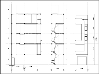 File Autocad mẫu thiết kế nhà phố 5 tầng hiện đại 4x8.5m mặt tiền