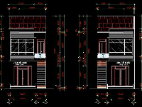 File autocad nhà phố 5×14.5m; 02 tầng ( KT,KC,ĐN)