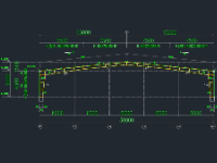 File Autocad nhà xưởng khung thép tiền chế 1 tầng kích thước 30x113m