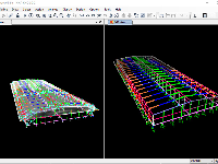 File autocad nhà xưởng khung thép Zamil nhịp 64.5x156