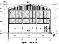 thiết kế nhà thi đấu,nhà thi đấu mái vòm,Thiết kế sân Tennis,Bản vẽ nhà thi đấu Tennis,File autocad nhà đánh tennis