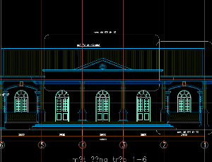 File autocad thiết kế bản vẽ thi công một nhà văn hóa rất đẹp kích thước 19.5x9.9m