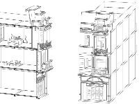 File autocad thiết kế nhà 3 tầng 5x16m