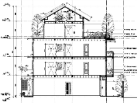 File autocad thiết kế nhà ở kết hợp kinh doanh 4 tầng 9x13m, dự toán