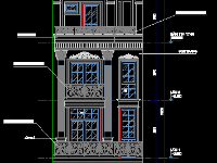 nhà 4 tầng,kiến trúc 4 tầng,File cad,nhà phố tân cổ điển 4 tầng,cad nhà phố 4 tầng