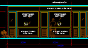 File cad,File Auto cad,vách ngăn nhôm kính,vách ngăn