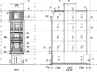 File Autodcad thiết kế nhà phố 5 tầng kiến trúc tân cổ điển 5x12.4m mặt tiền