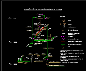 File bản vẽ cấp thoát nước dạng nhà ống