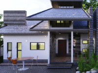 File biệt thự 1 tầng sketchup đẹp mắt mới nhất