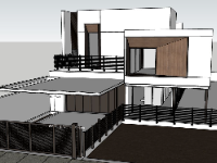 File biệt thự 2 tầng model sketchup