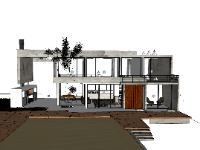 biệt thự 2 tầng,biệt thự sketchup,sketchup biệt thự,File sketchup biệt thự 2 tầng,sketchup biệt thự 2 tầng