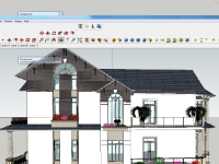 File biệt thự sketchup đẹp