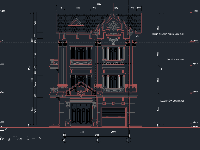 File cad 3 mẫu biệt thự (BT 2 tầng 8x12m ; BT 2 tầng 8x14m ; BT 3 tầng 8.4x13.6m)