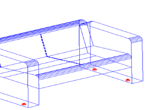 File cad 3d armchair