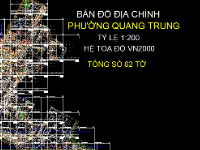 File Cad Bản đồ địa chính phường Quang Trung,Bản đồ địa chính phường Quang Trung - VN2000,Bản đồ giải thửa phường Quang Trung - VN2000,Quy hoạch phường Quang Trung - VN2000,Phường Quang Trung - VN2000