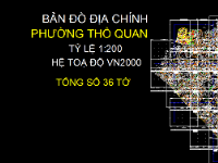 File Cad Bản đồ địa chính phường Thổ Quan,Bản đồ địa chính phường Thổ Quan - VN2000,Quy hoạch phường Thổ Quan VN2000,Bản đồ giải thửa phường Thổ Quan VN2000,phường Thổ Quan VN2000