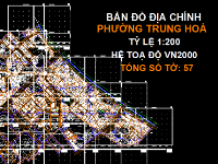 File Cad Bản đồ địa chính phường Trung Hoà,Bản đồ địa chính phường Trung Hoà-VN2000,Bản đồ giải thửa phường Trung Hoà-VN2000,phường Trung Hoà-VN2000,Quy hoạch phường Trung Hoà-VN2000