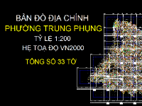 File Cad Bản đồ địa chính phường Trung Phụng,Bản đồ địa chính phường Trung Phụng - VN2000,Bản đồ giải thửa phường Trung Phụng - VN2000,Quy hoạch phường Trung Phụng - VN2000,phường Trung Phụng - VN2000