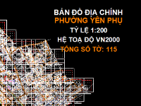 Bản đồ địa chính phường Yên Phụ,Bản đồ hiện trạng phường Yên Phụ,Bản đồ giải thửa phường Yên Phụ,Quy hoạch phường Yên Phụ,phường Yên Phụ - VN2000