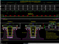bản vẽ bệ đúc dầm,bản vẽ cầu dầm,chi tiết cầu dầm,file cad cầu dầm