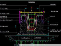 File cad bản vẽ bệ đúc dầm super-T 38.3m cực chi tiết