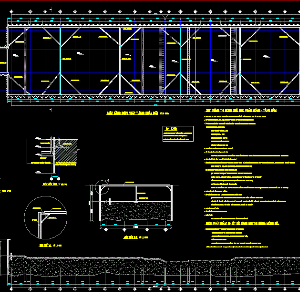 File cad Bản vẽ Biện pháp thi công đào đất chống vách hầm