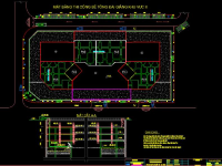 File cad bản vẽ biện pháp thi công tầng hầm nhà cao tầng chuẩn