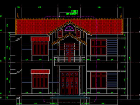 Bản vẽ thiết kế biệt thự 2 tầng,File cad biệt thự 2 tầng đẹp,kiến trúc biệt thứ 2 tầng,Biệt thự 2 tầng 9.2x11.2m