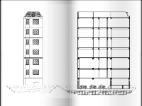 File cad Bản vẽ cấp phép xây dựng nhà trọ 6 tầng 5.2x14.4m