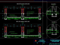 File cad bản vẽ cầu Bailey L=4×21.336m B=11.19m