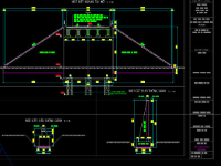 File cad bản vẽ cầu dầm I BTCT thường L=15m B=8.5m chéo góc