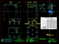 File cad bản vẽ cầu dầm I căng sau L=20.7m B=9m – Bản tính mố