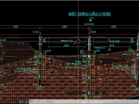 File cad bản vẽ cầu dầm I căng sau L=4x33m B=11m