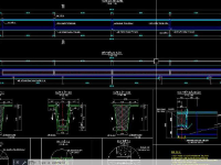 File cad bản vẽ cầu dầm super T 3×38.3m 2 đơn nguyên