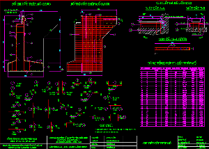 File cad Bản vẽ Cầu dầm T 3 nhịp 18m=3x18m=54m