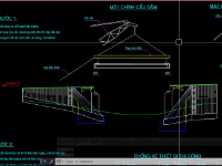 File cad bản vẽ cầu giao thông nông thôn T thường L=14m B=3,5m No1