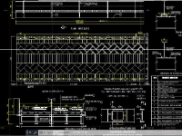 File cad bản vẽ cầu tạm bằng thép L=4x12m B=4m