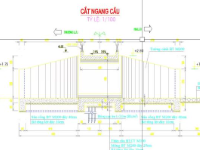 File cad bản vẽ cống hộp 3×5.6x3m B=3m Móng cọc tre - Có bảng tính