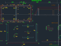 File cad bản vẽ cống hộp đổ tại chỗ 2 ngăn 3.5×3.5m - Đủ khối lượng