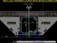 File cad bản vẽ cống hộp đúc sẵn 3x3m